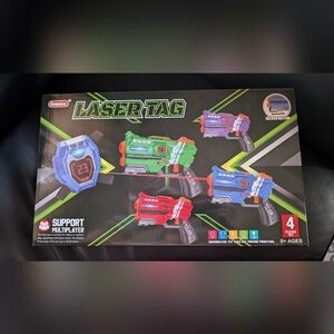 New! Ivoxex Laser Tag Set - Green, Red, Blue, Purple